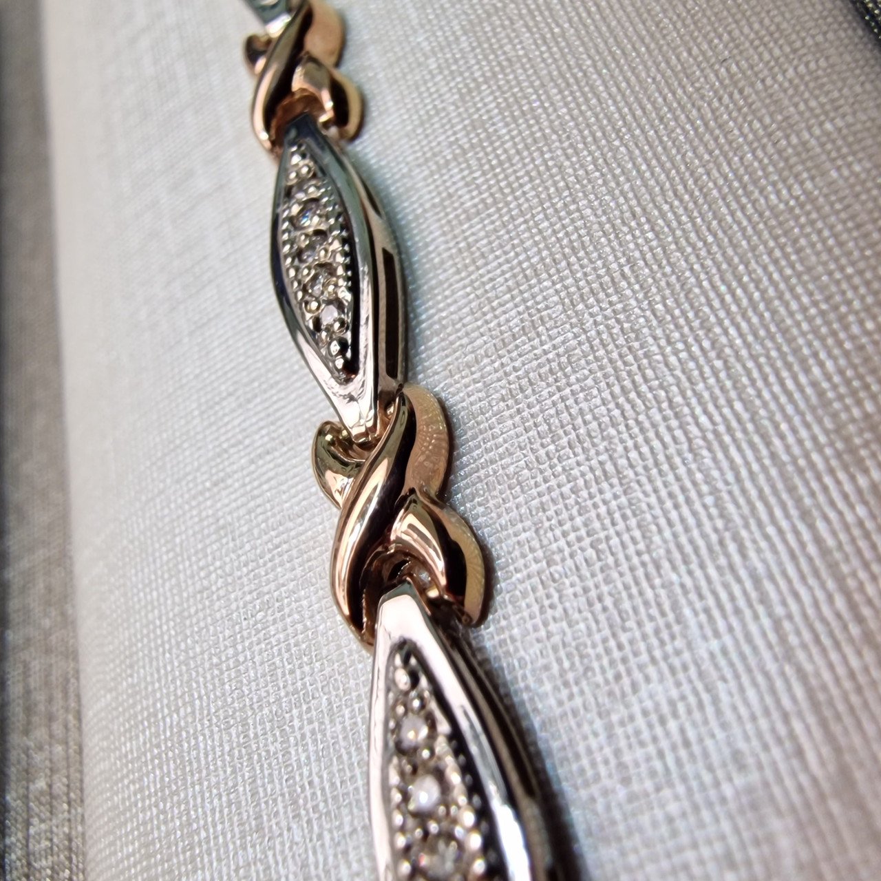 Браслет Deimantas 104193456 19р 5,4гр 0,090ct. купить,NaN