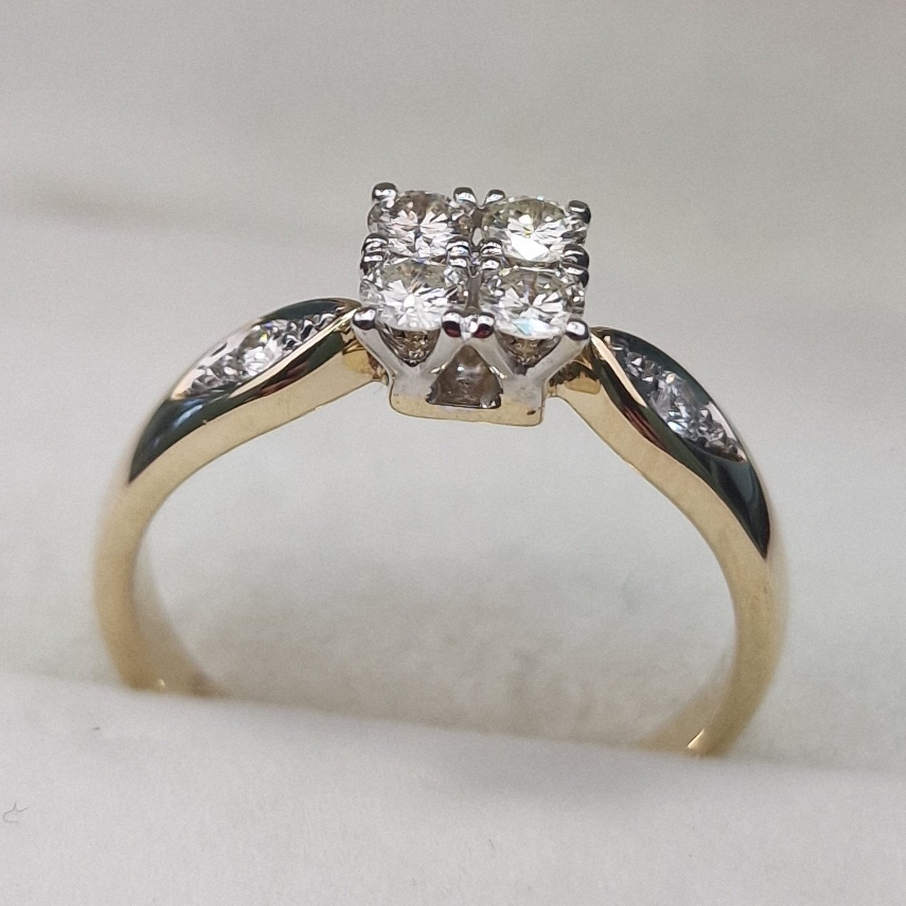 Кольцо Deimantas 104928310 17р 2,96гр 0,39ct. купить,NaN