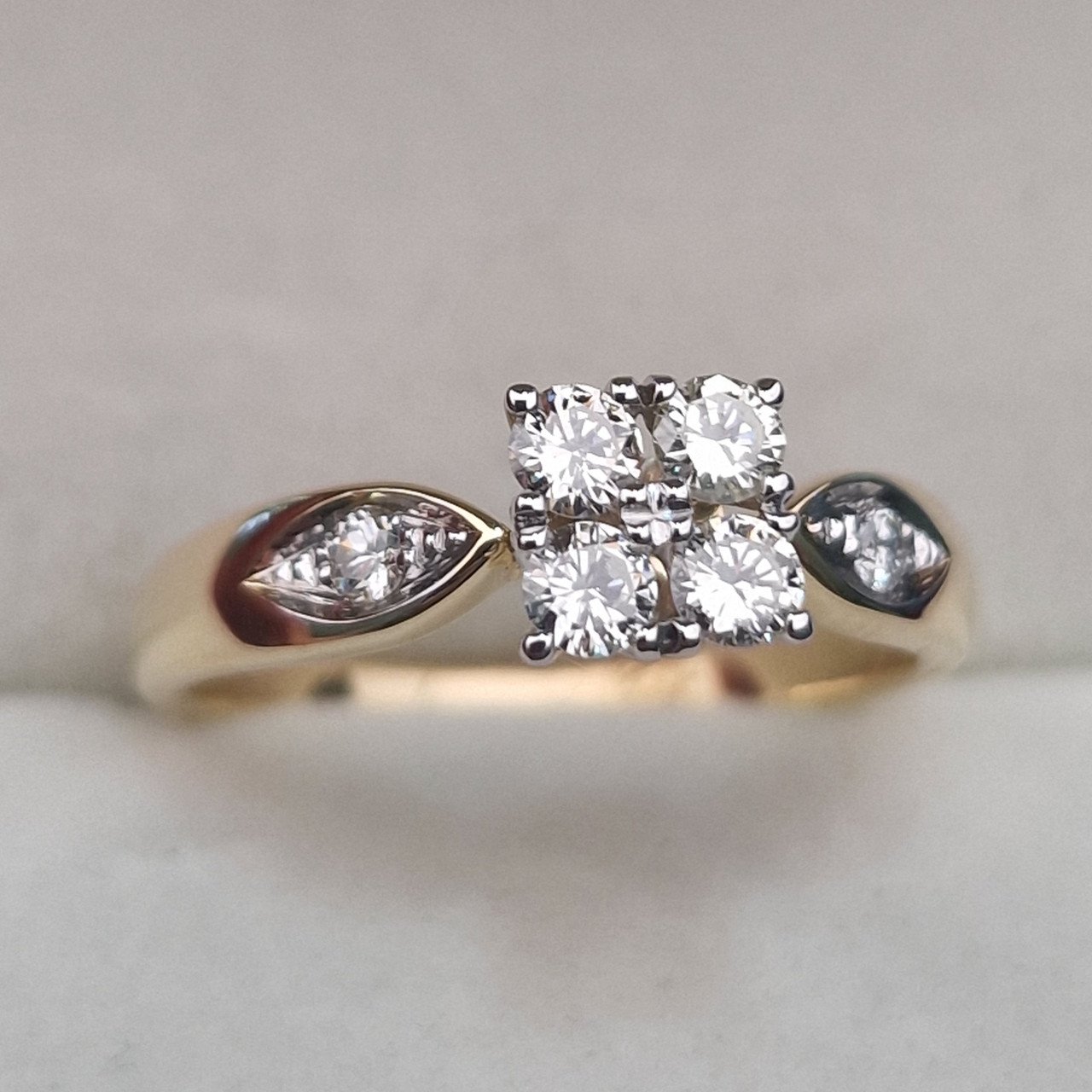 Кольцо Deimantas 104928310 17р 2,96гр 0,39ct. купить,NaN