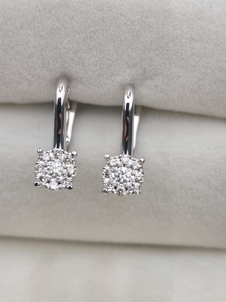 Серьги Deimantas 104946615 3,57гр 0,28ct. купить,NaN