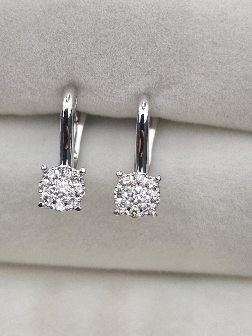 Серьги Deimantas 104946615 3,57гр 0,28ct. купить,NaN