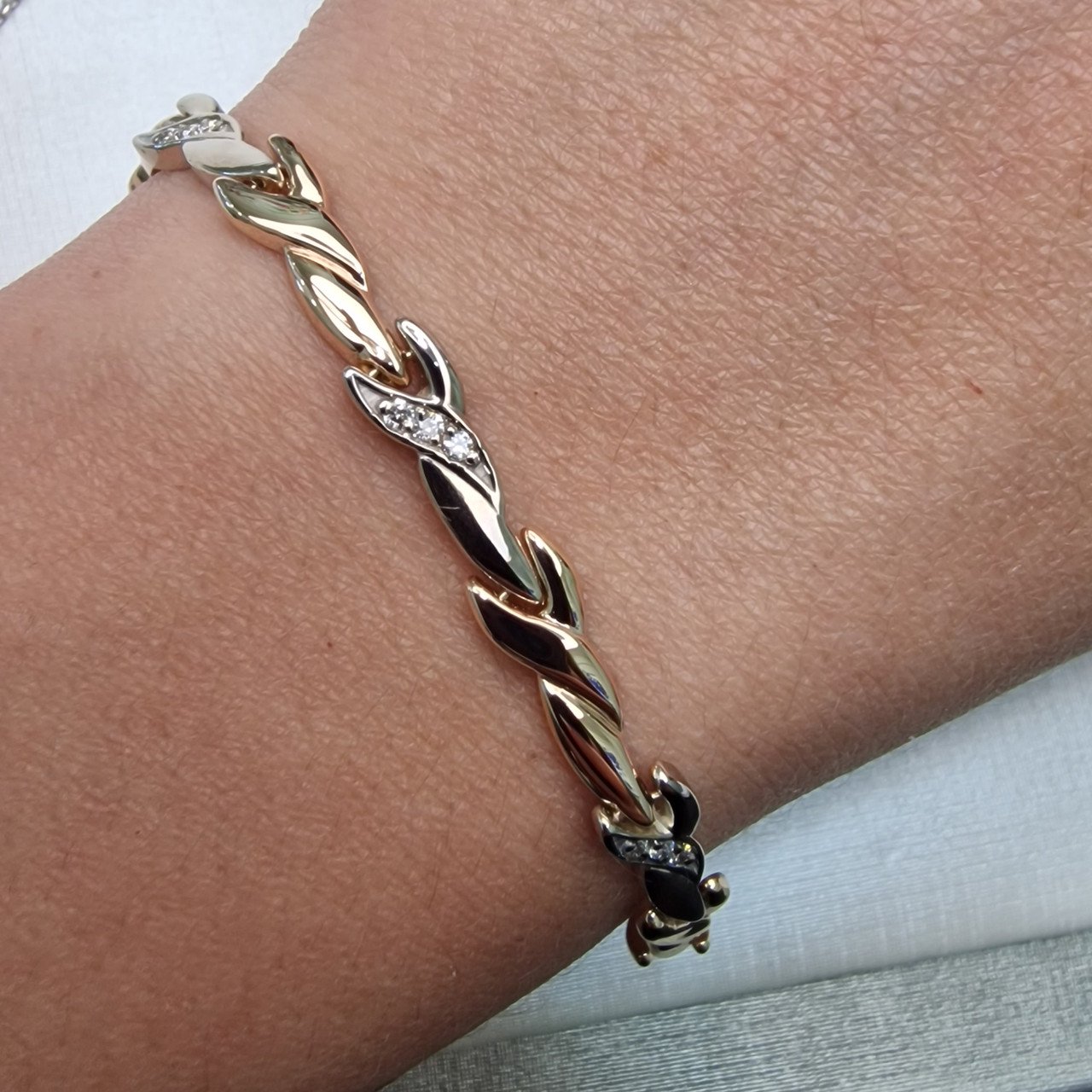 Браслет Deimantas 104454926 19р 6,42гр 0,12ct. купить,NaN