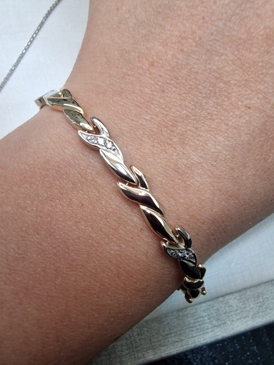 Браслет Deimantas 104454926 19р 6,42гр 0,12ct. купить,NaN