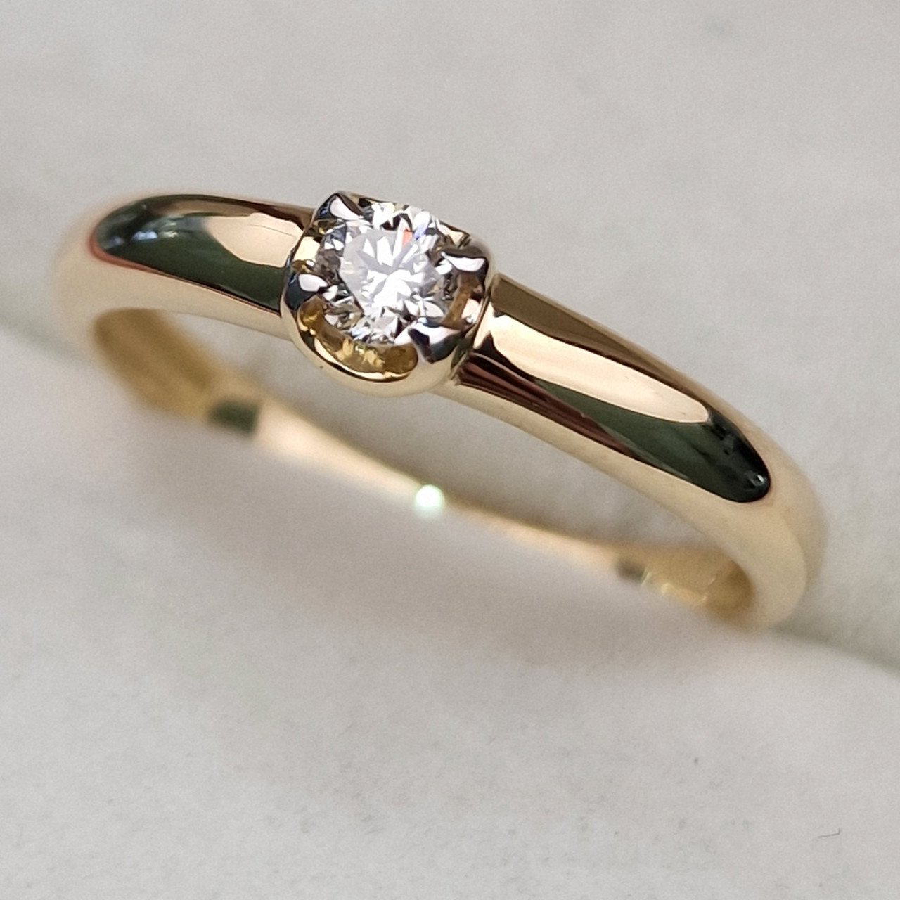 Кольцо Deimantas 104563951 17р 1,84гр 0,145ct. купить,NaN