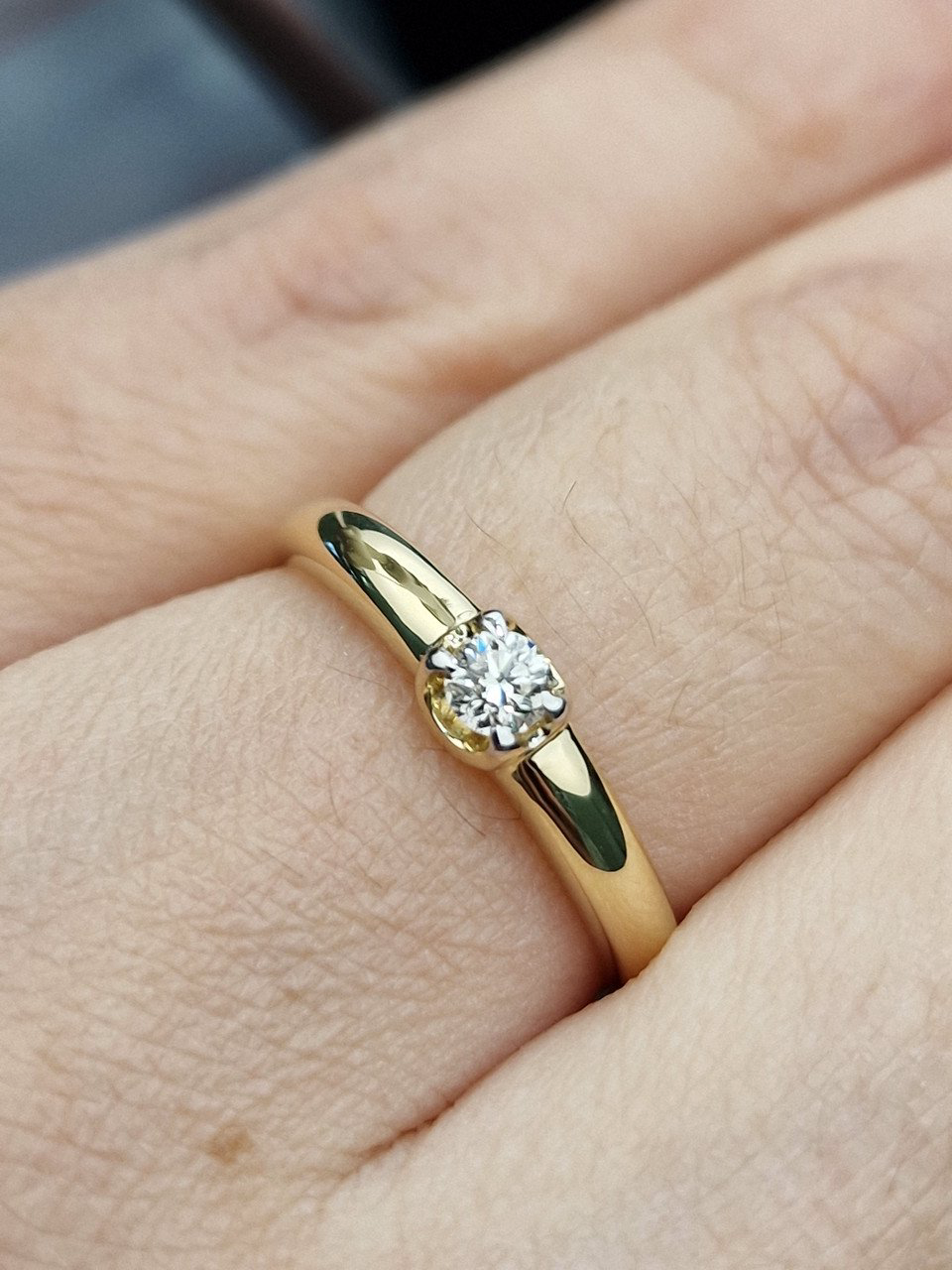 Кольцо Deimantas 104563951 17р 1,84гр 0,145ct. купить,NaN