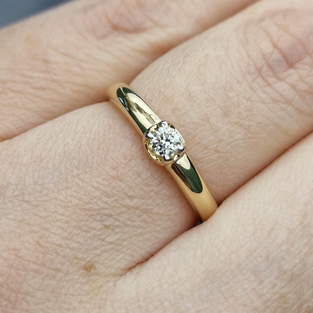 Кольцо Deimantas 104563951 17р 1,84гр 0,145ct. купить,NaN