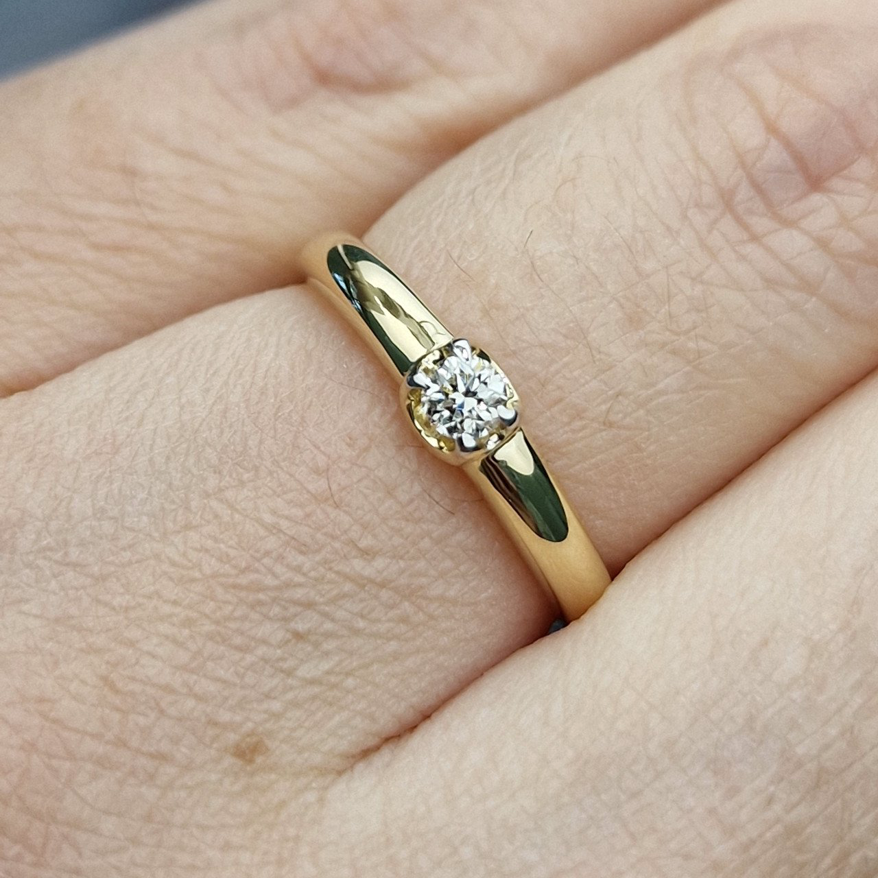 Кольцо Deimantas 104563951 17р 1,84гр 0,145ct. купить,NaN