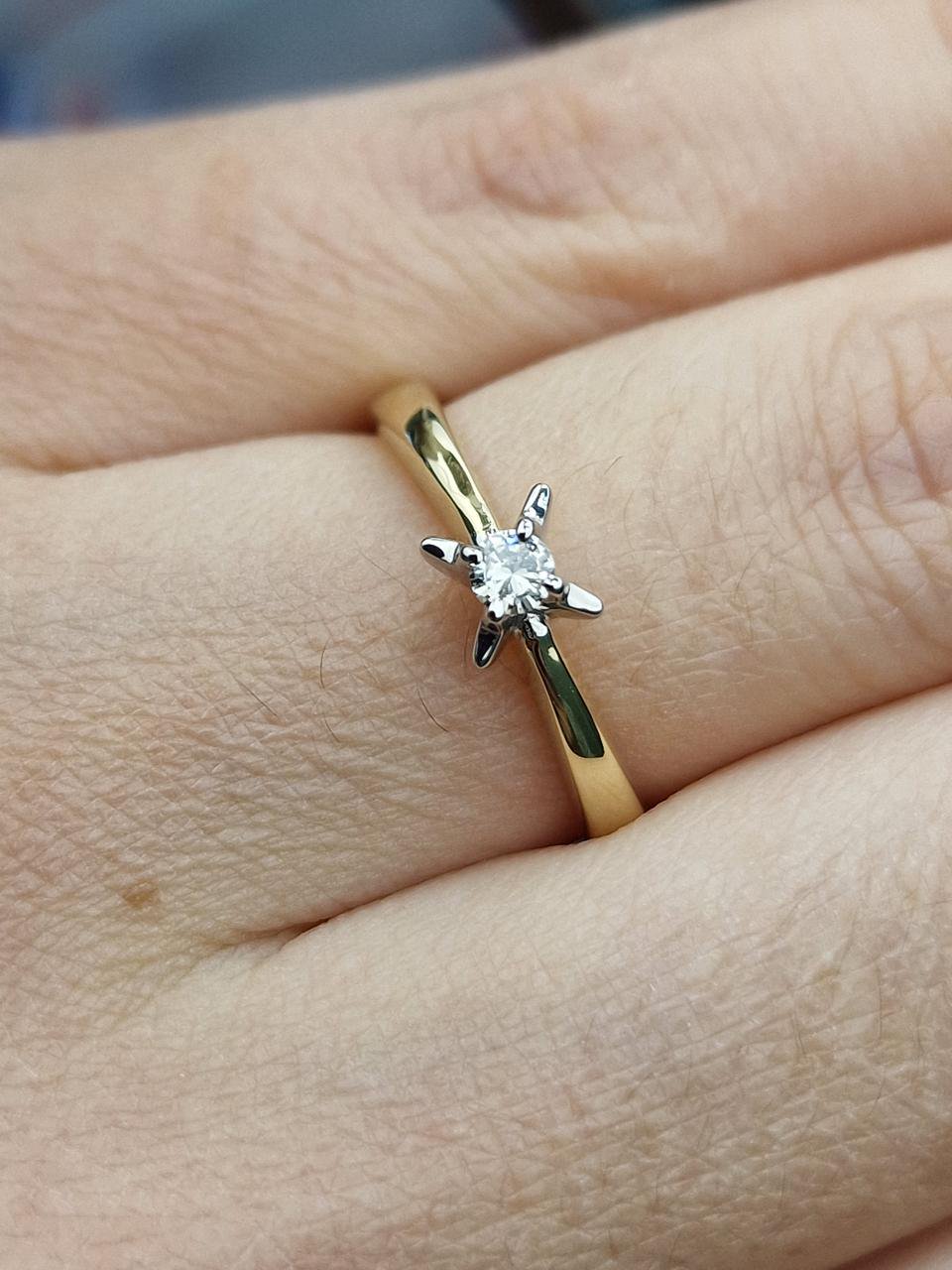 Кольцо Deimantas 104563936 16,5р 2,84гр 0,071ct. купить,NaN