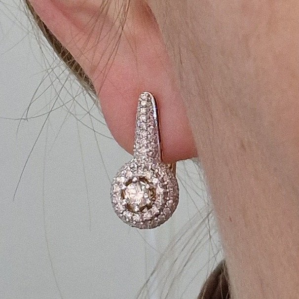 Серьги Deimantas 104948298 6,61гр 1,6ct. купить,NaN