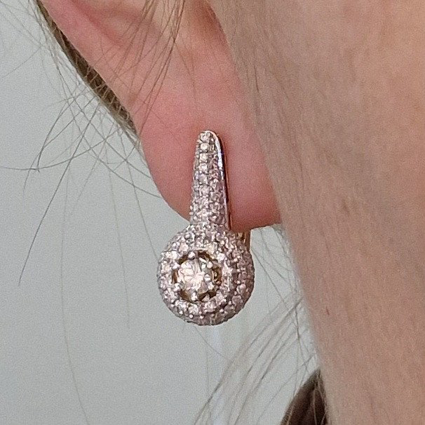 Серьги Deimantas 104948298 6,61гр 1,6ct. купить,NaN