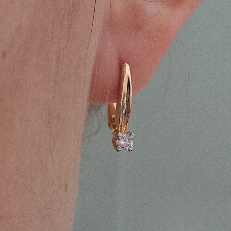 Серьги Deimantas 104564120 2,94гр 0,274ct. купить,NaN