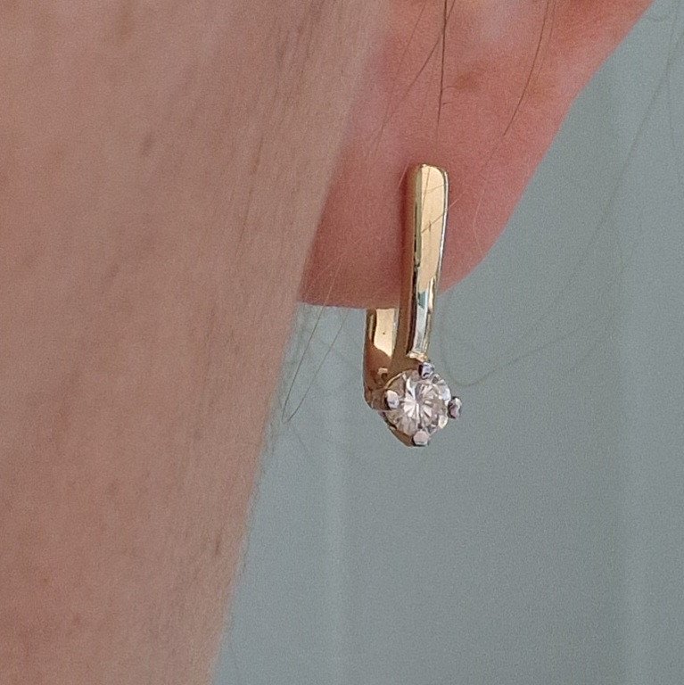 Серьги Deimantas 104564140 2,9гр 0,467ct. купить,NaN