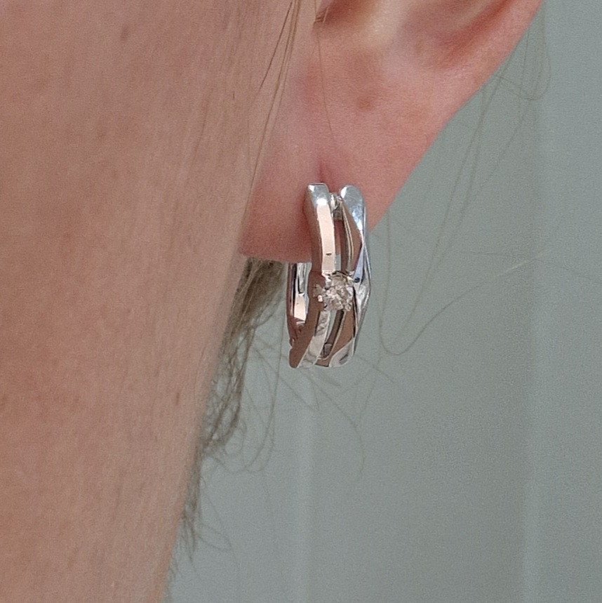 Серьги Deimantas 104564154 4,42гр 0,194ct. купить,NaN