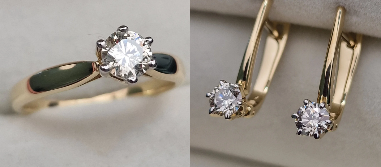 Комплект Deimantas 104963738 0,462ct 0,50ct. купить,NaN