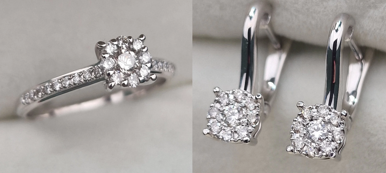 Комплект Deimantas 104985383 0,31ct 0,28ct. купить,NaN