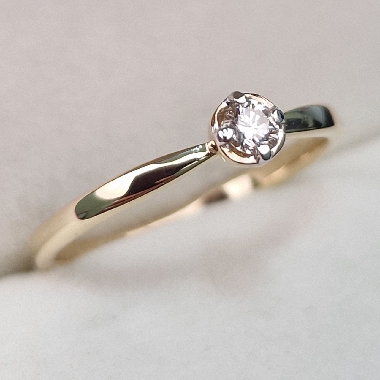 Кольцо Deimantas 104591311 16,5р 1,47гр 0,093ct. купить,NaN