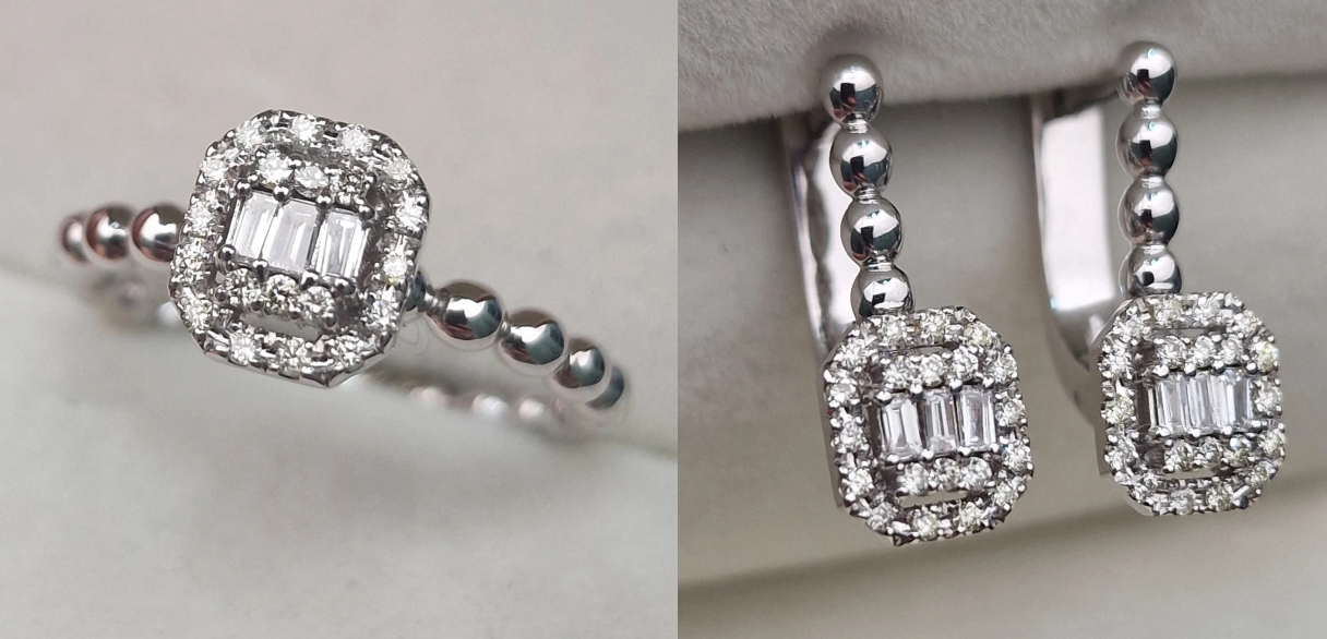 Комплект Deimantas 104985368 0,16ct 0,34ct. купить,NaN