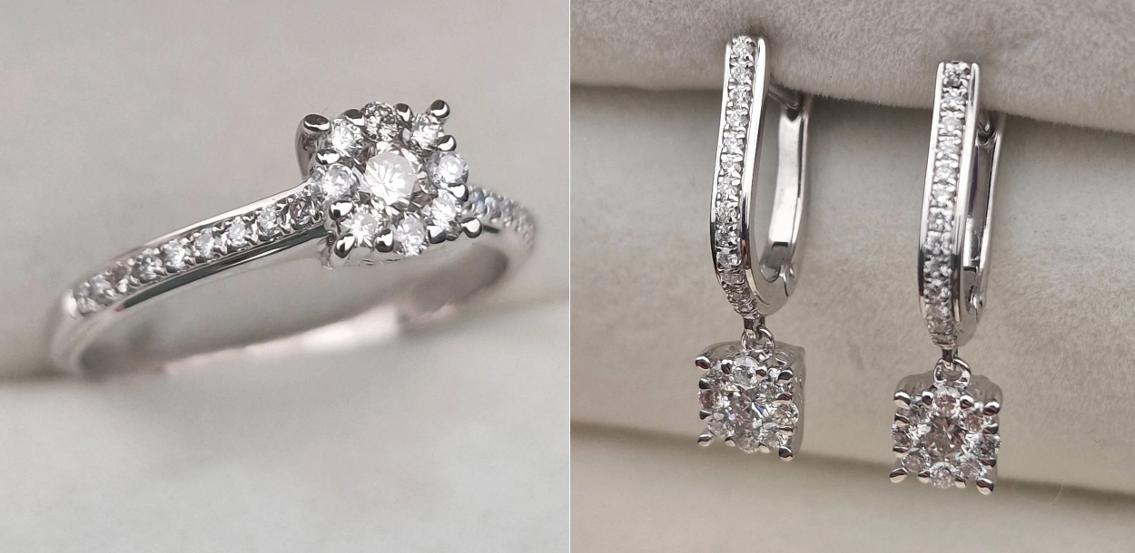 Комплект Deimantas 104985405 0,31ct 0,60ct. купить,NaN