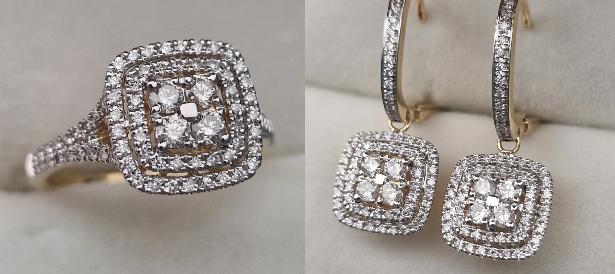 Комплект Deimantas 104989021 0,61ct 1,02ct. купить,NaN