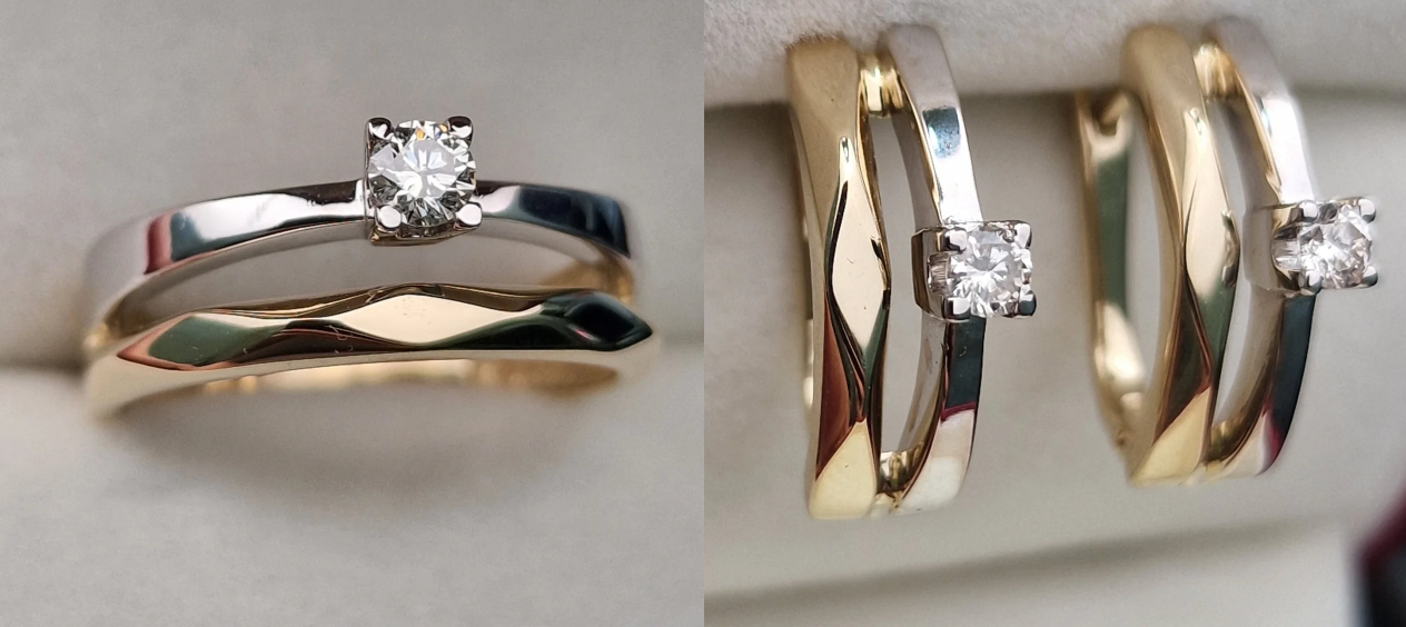 Комплект Deimantas 104599750 0,17ct 0,211ct. купить,NaN
