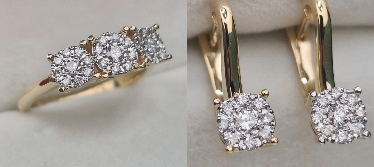 Комплект Deimantas 104990459 0,36ct 0,28ct. купить,NaN