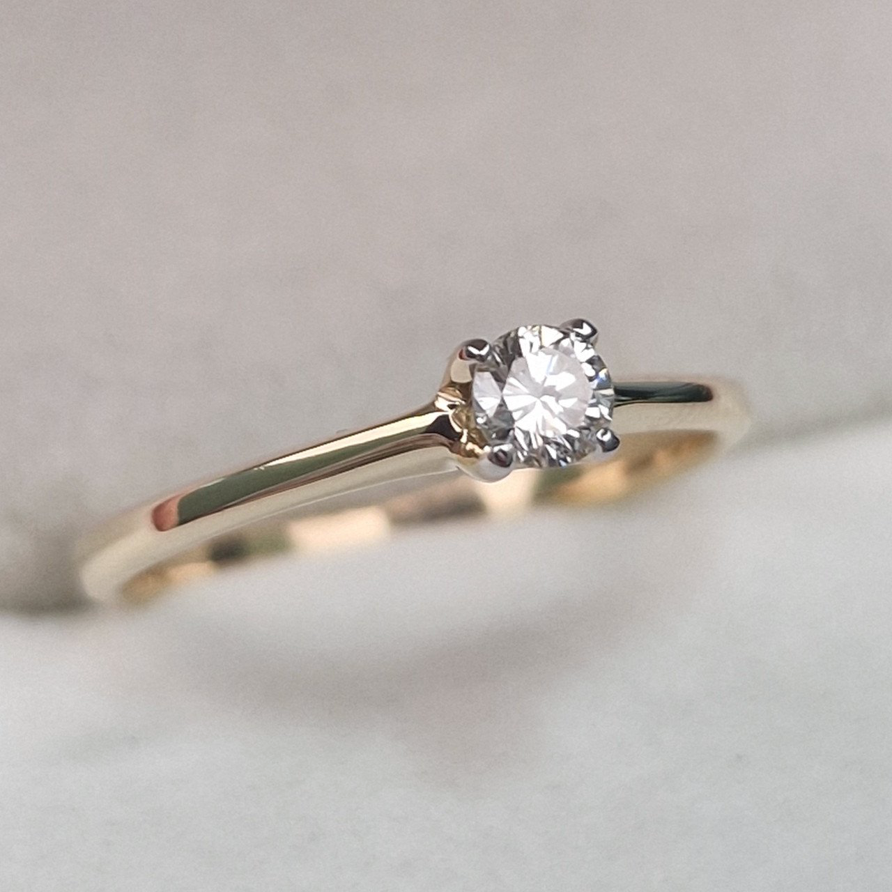 Кольцо Deimantas 104622640 16р 1,62гр 0,17ct. купить,NaN