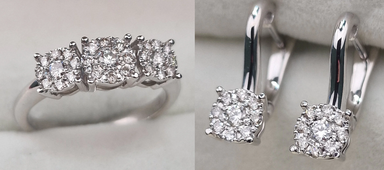 Комплект Deimantas 104990480 0,36ct 0,28ct. купить,NaN