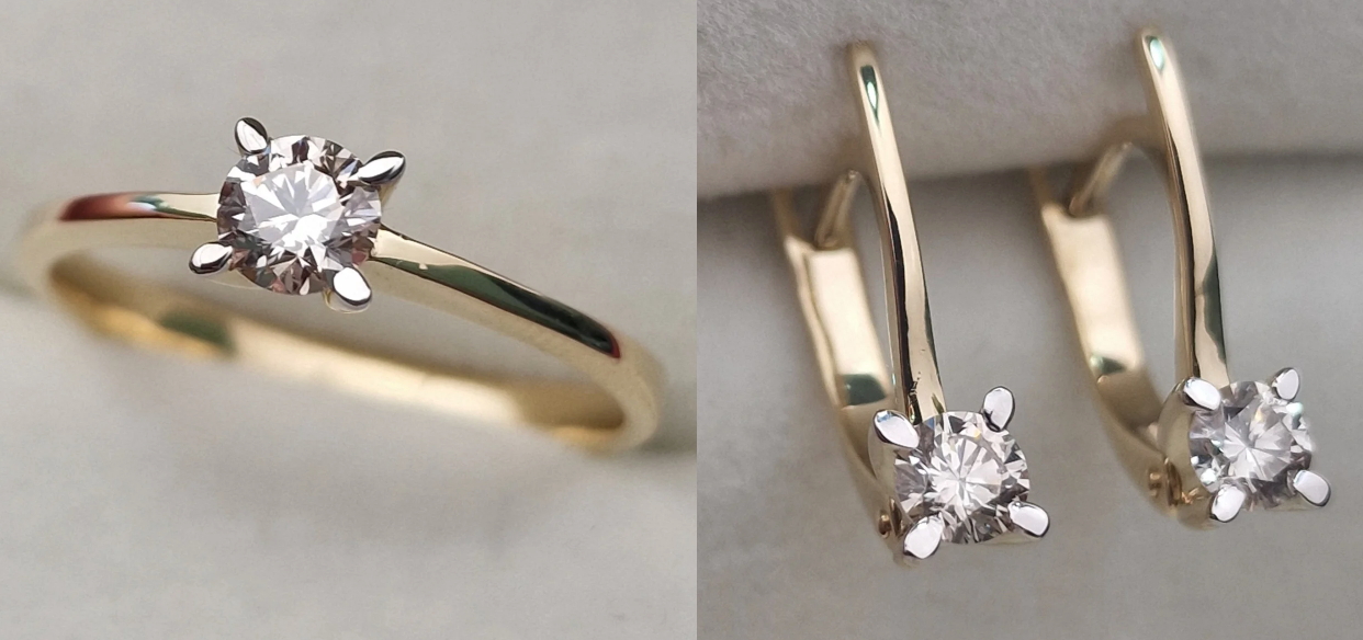 Комплект Deimantas 104658897 0,307ct 0,53ct. купить,NaN
