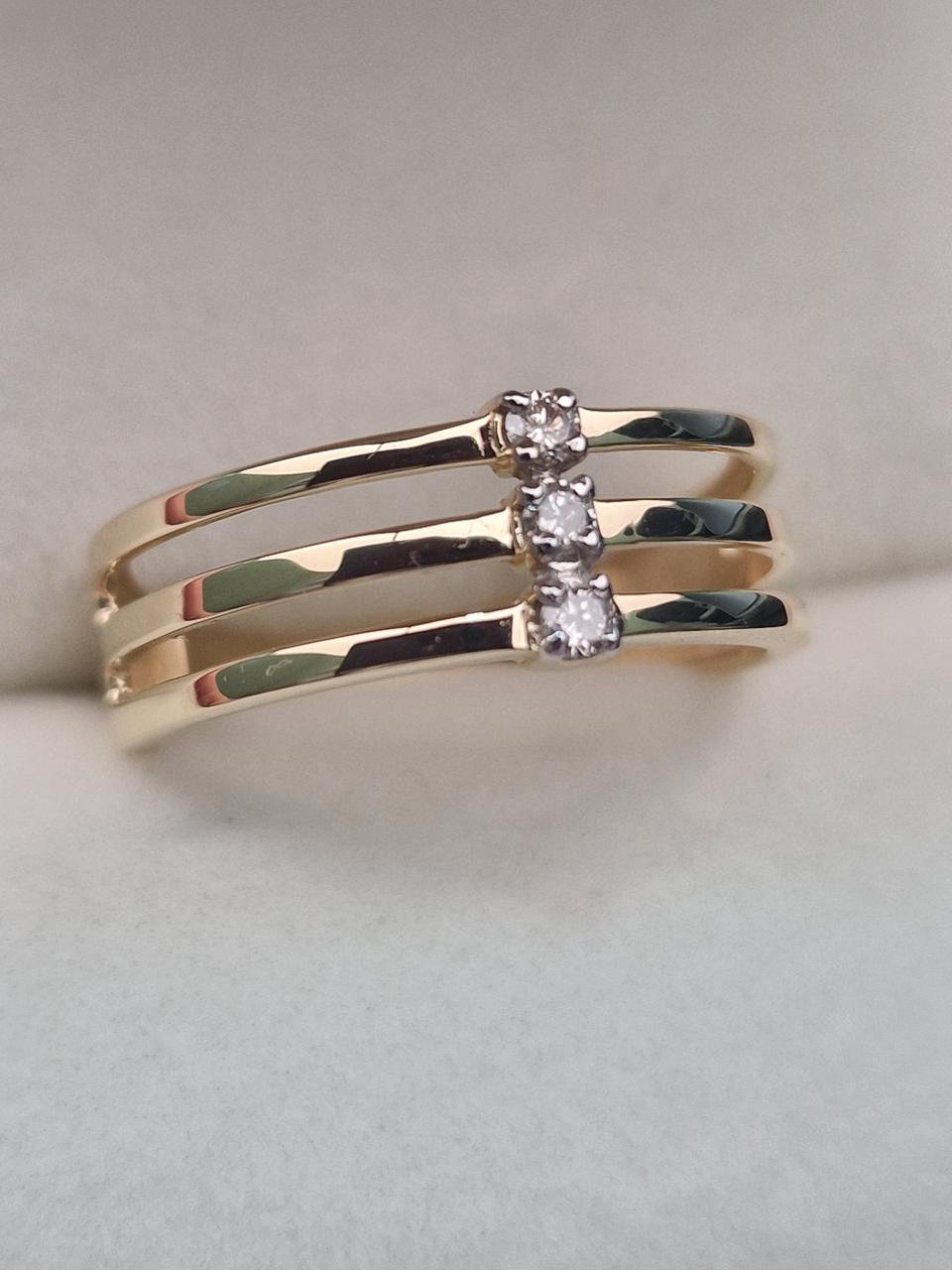 Кольцо Deimantas 104622647 18р 3,26гр 0,096ct. купить,NaN