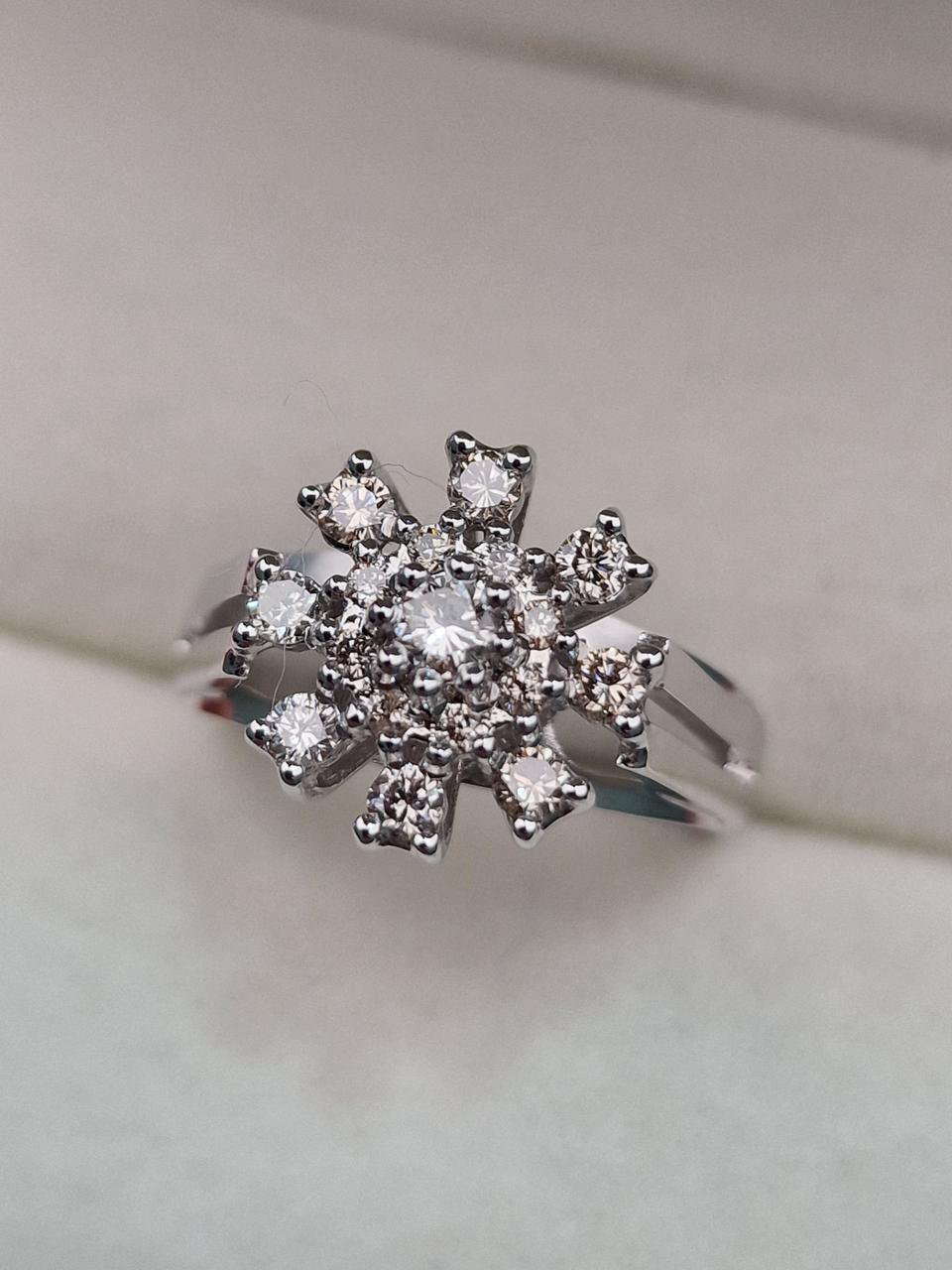 Кольцо Deimantas 104722692 17р 4,3гр 0,461ct. купить,NaN