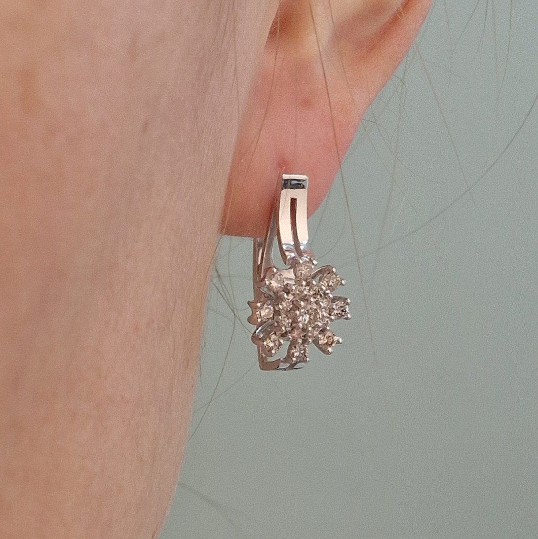 Серьги Deimantas 104722735 7,68гр 0,922ct. купить,NaN