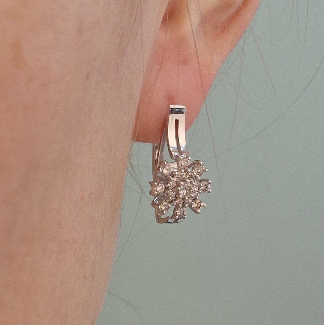 Серьги Deimantas 104722735 7,68гр 0,922ct. купить,NaN