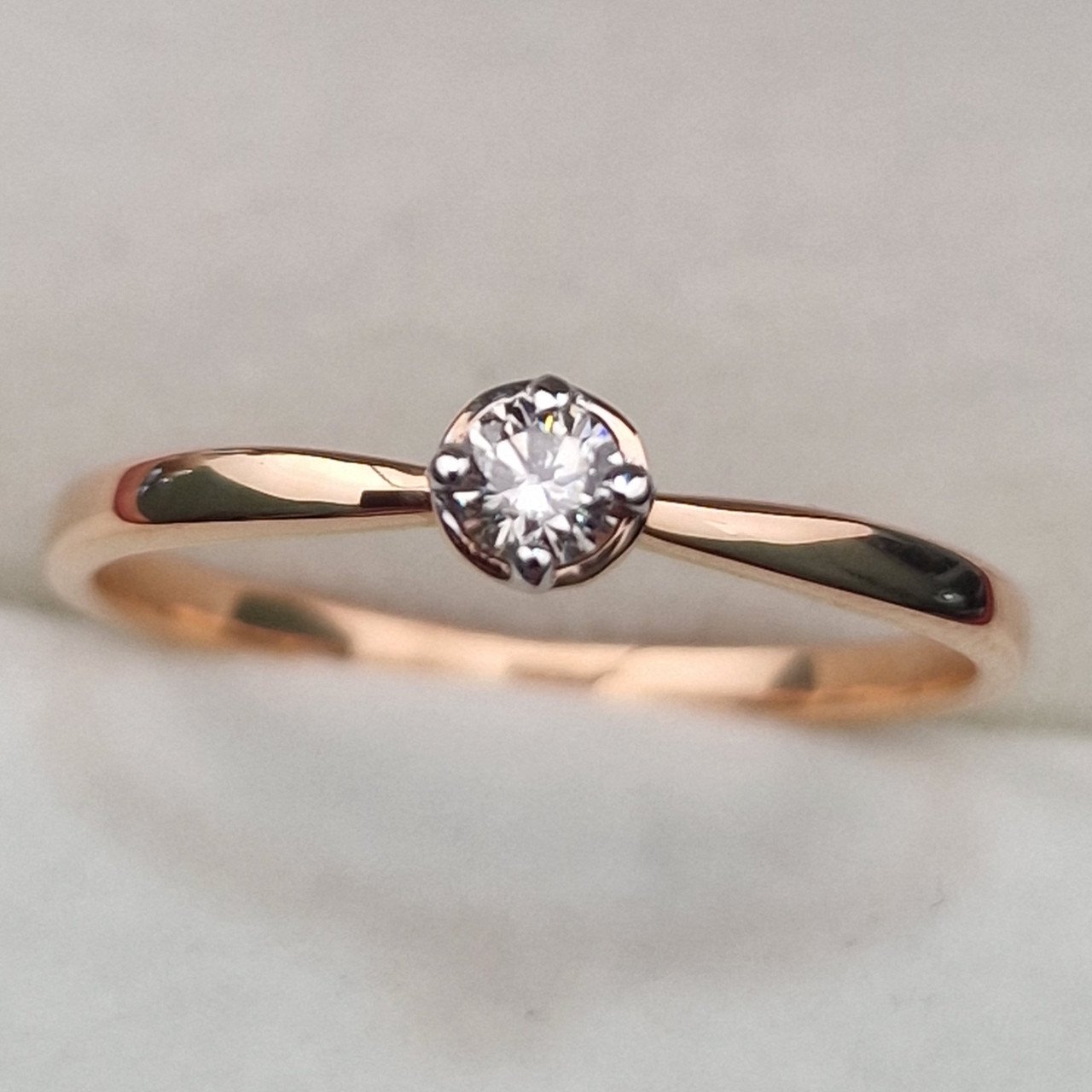 Кольцо Deimantas 103329660 17,5р 1,54гр 0,11ct. купить,NaN