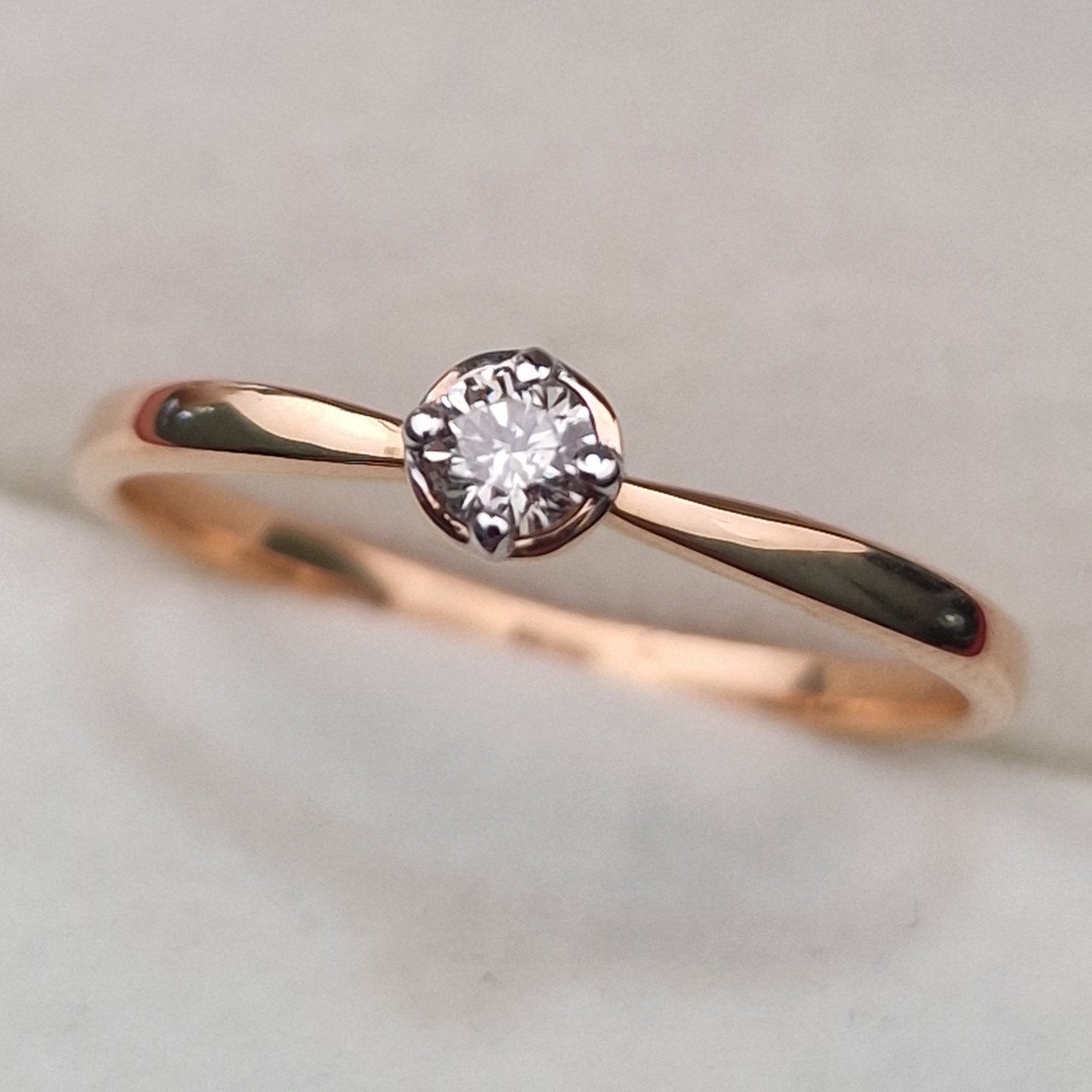 Кольцо Deimantas 103329660 17,5р 1,54гр 0,11ct. купить,NaN