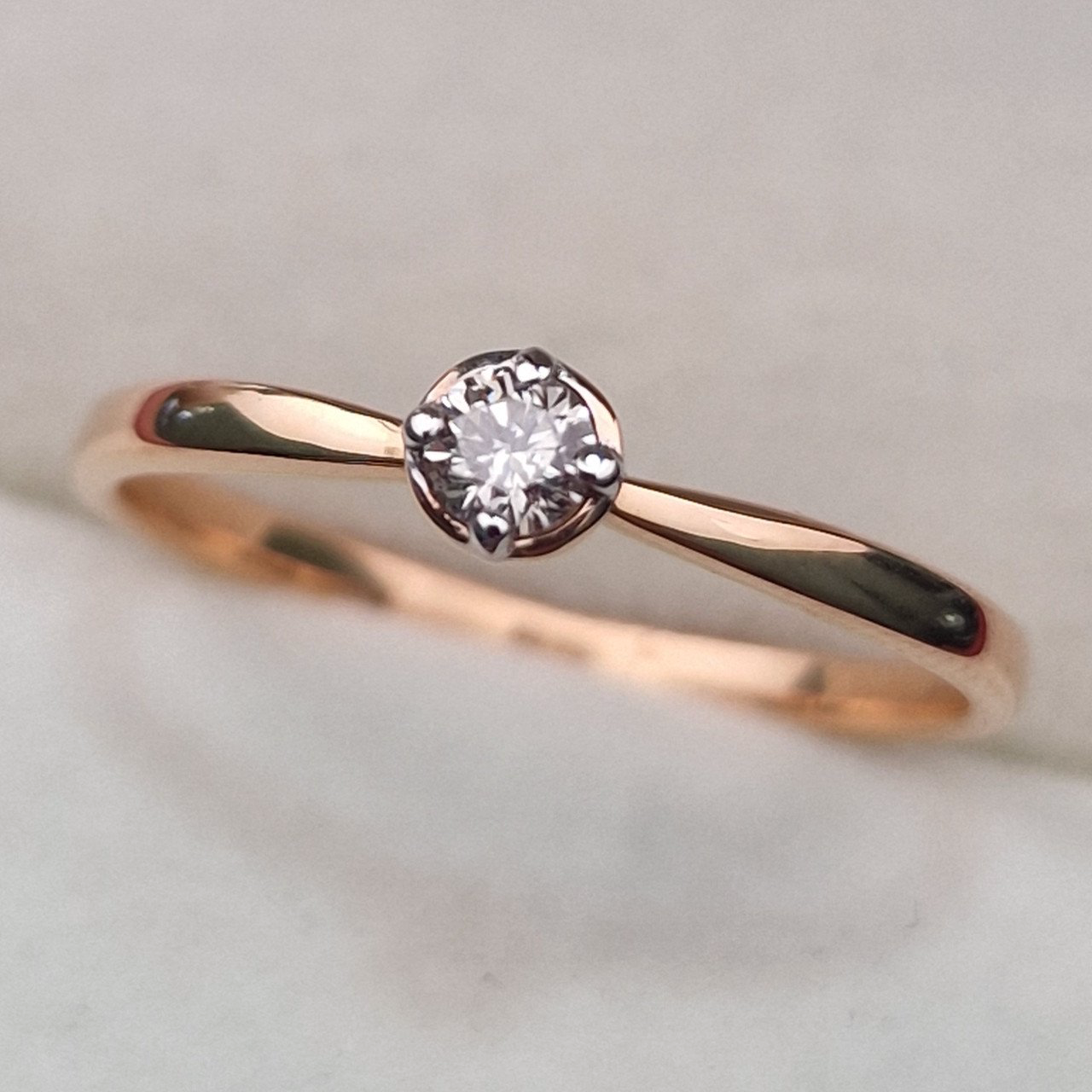 Кольцо Deimantas 103329660 17,5р 1,54гр 0,11ct. купить,NaN