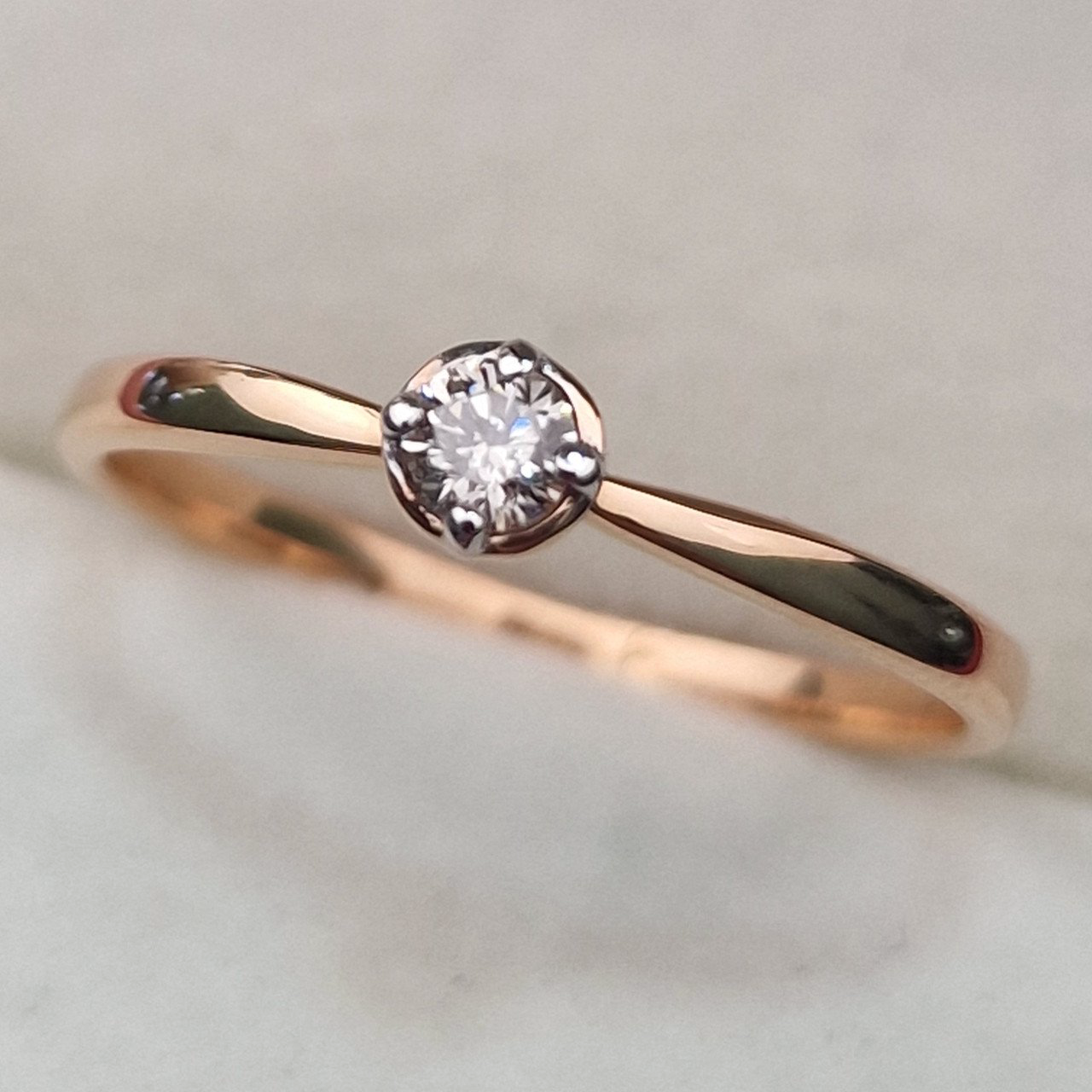 Кольцо Deimantas 103329660 17,5р 1,54гр 0,11ct. купить,NaN