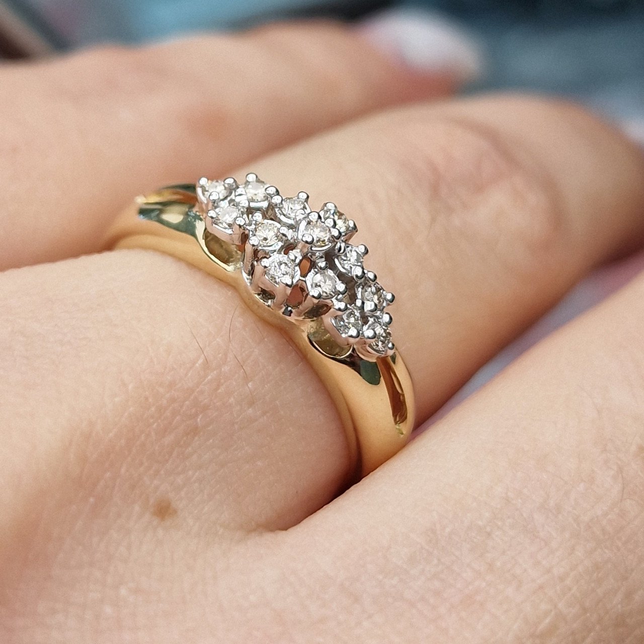 Кольцо Deimantas 104731709 17,5р 3,72гр 0,17ct. купить,NaN