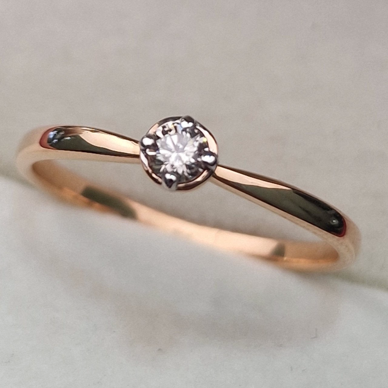 Кольцо Deimantas 103329660 17,5р 1,54гр 0,11ct. купить,NaN