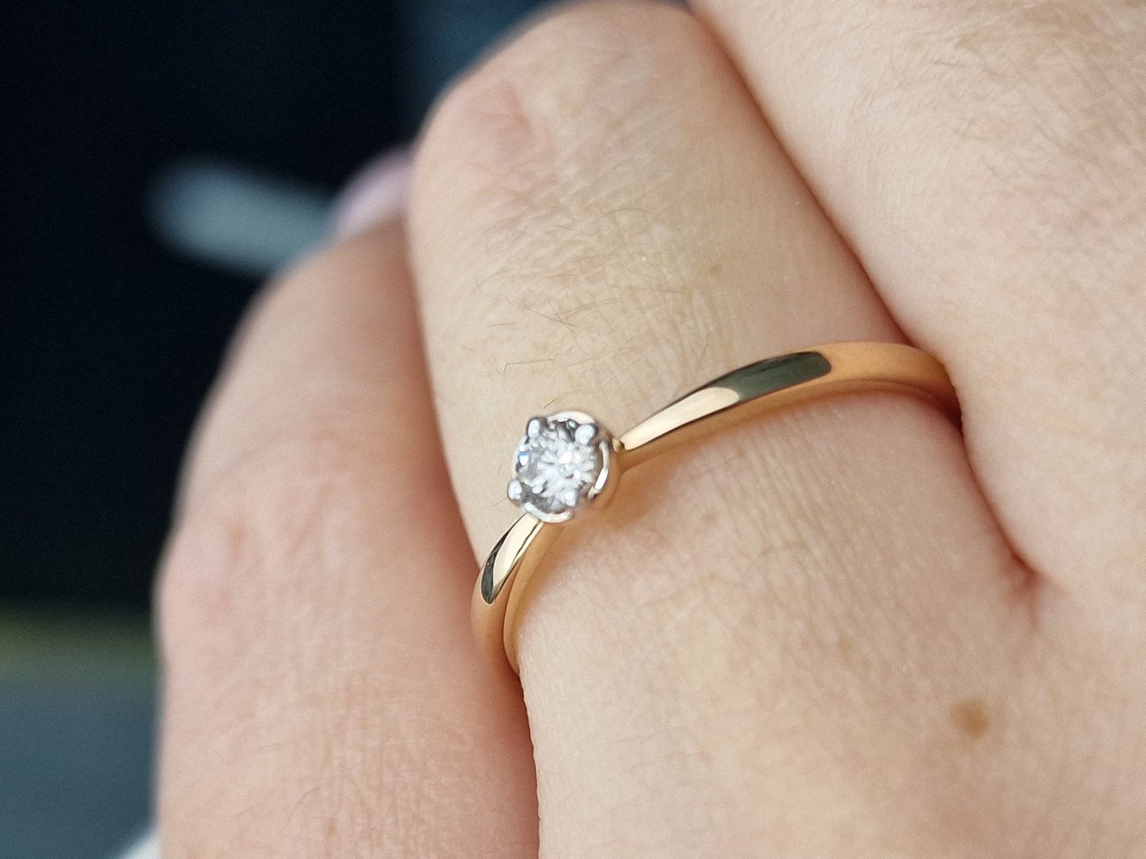 Кольцо Deimantas 103329660 17,5р 1,54гр 0,11ct. купить,NaN