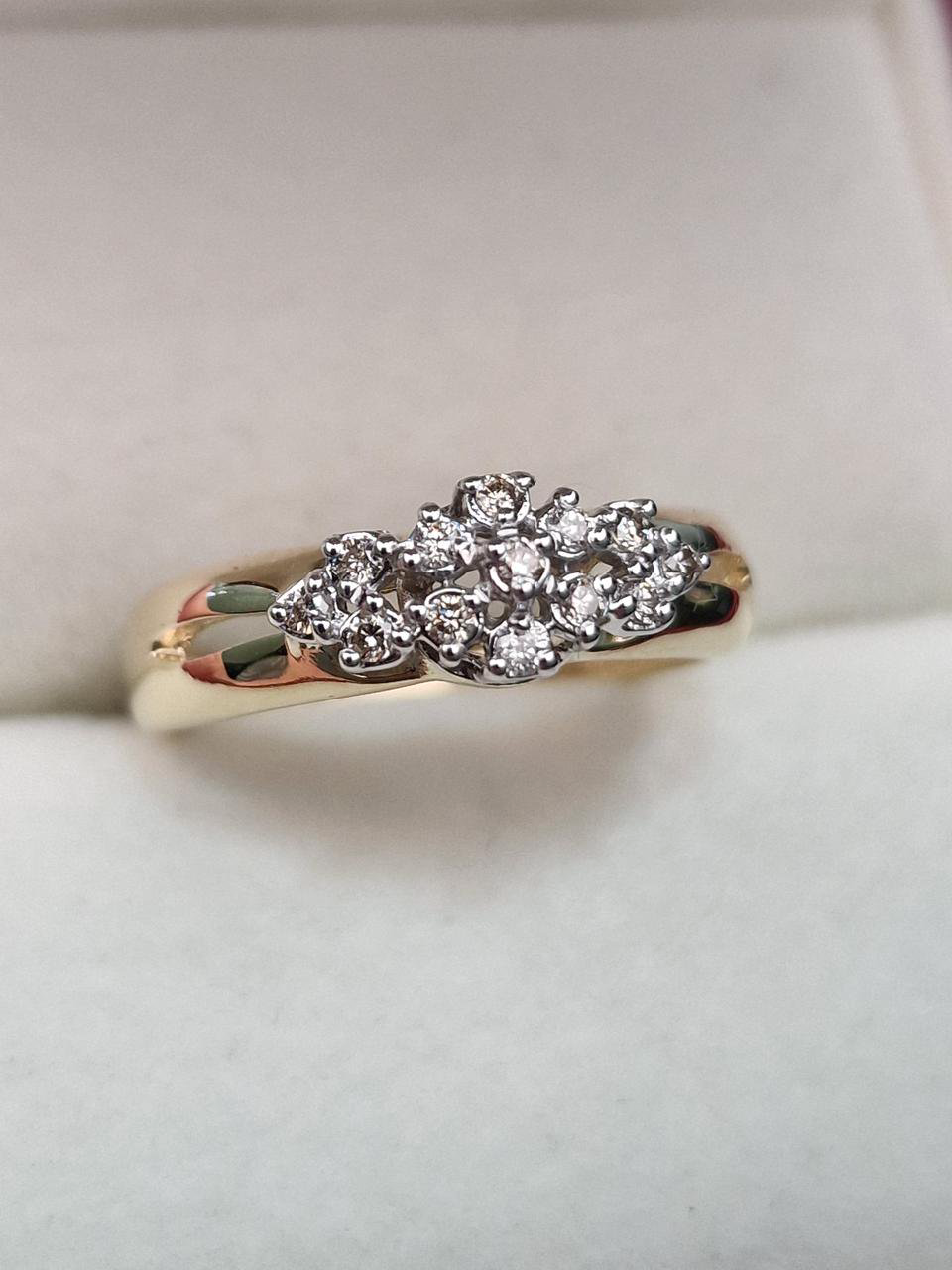 Кольцо Deimantas 104731709 17,5р 3,72гр 0,17ct. купить,NaN