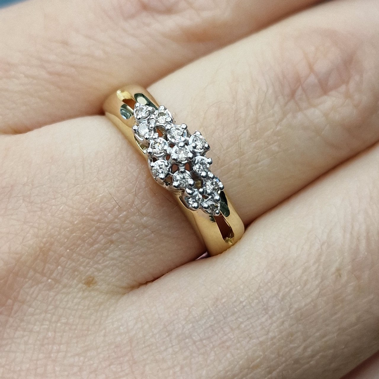 Кольцо Deimantas 104731709 17,5р 3,72гр 0,17ct. купить,NaN