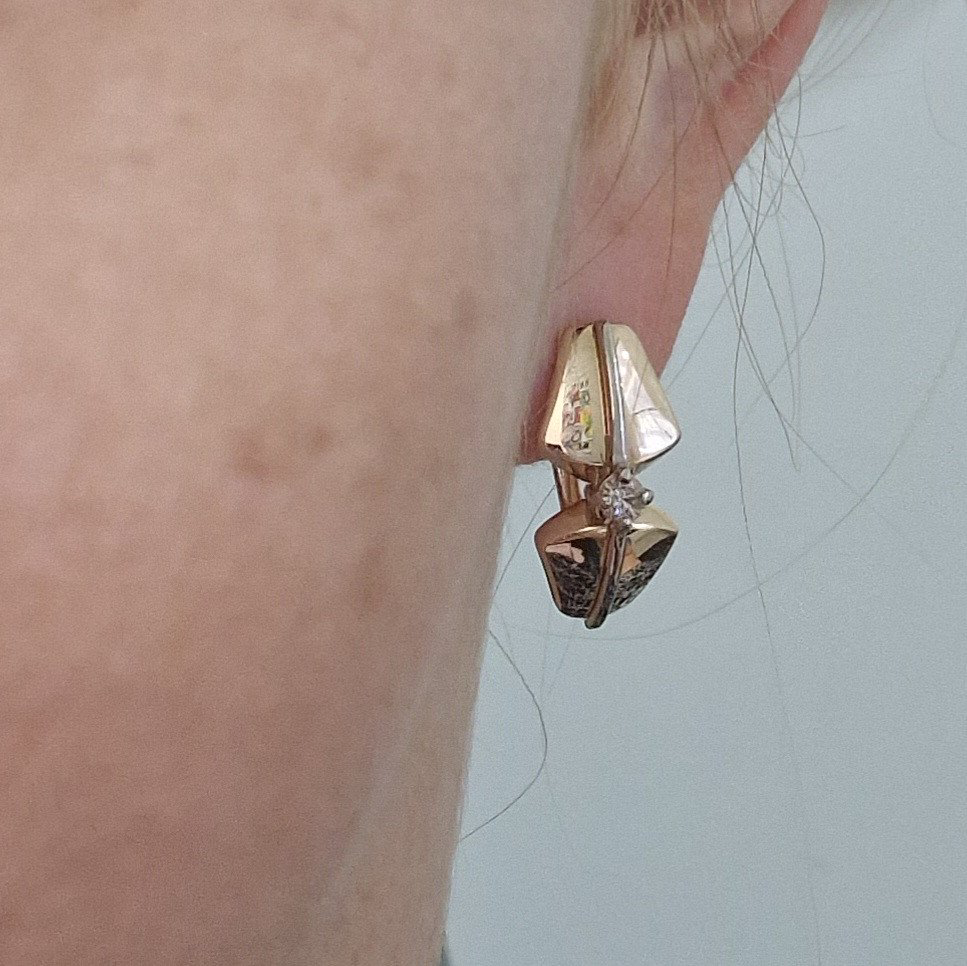 Серьги Deimantas 103383872 2,97гр 0,19ct. купить,NaN