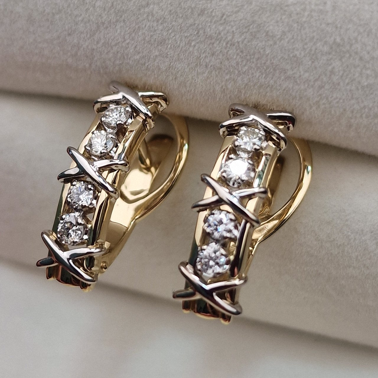 Серьги Deimantas 103383905 6,7гр 0,46ct. купить,NaN