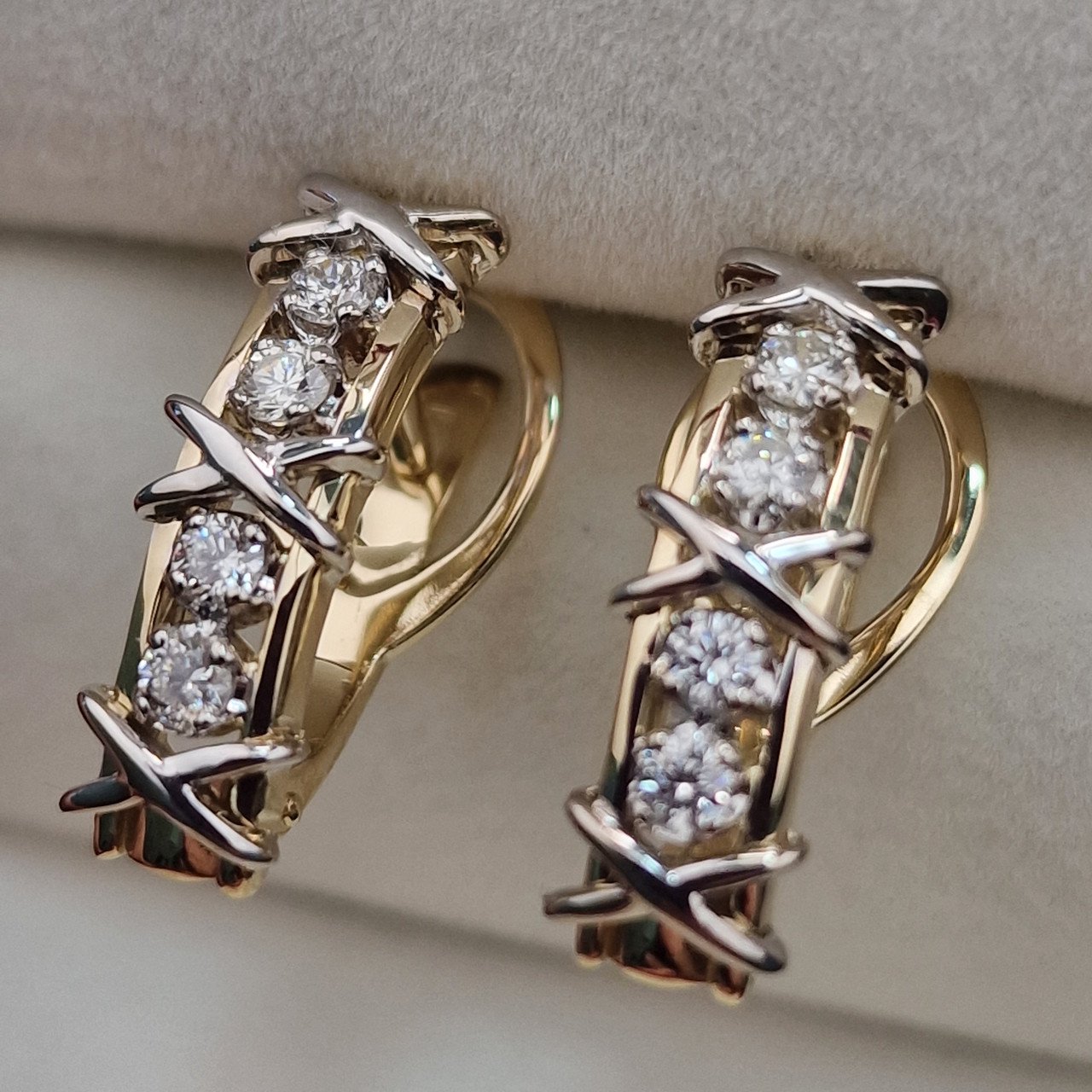 Серьги Deimantas 103383905 6,7гр 0,46ct. купить,NaN