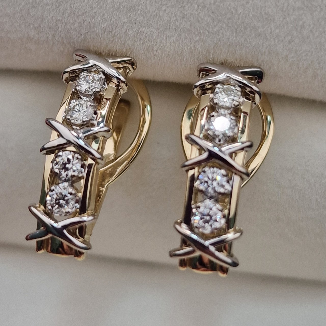 Серьги Deimantas 103383905 6,7гр 0,46ct. купить,NaN