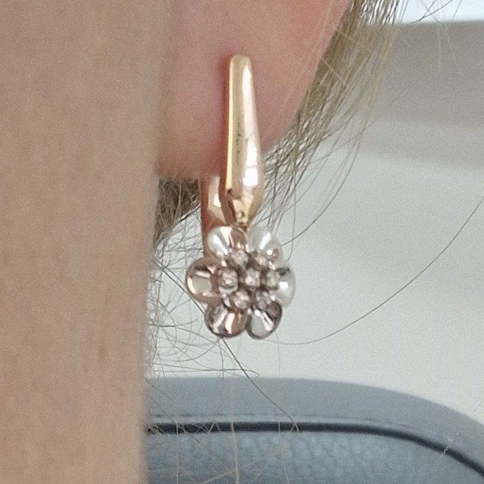 Серьги Deimantas 103383929 4,23гр 0,06ct. купить,NaN