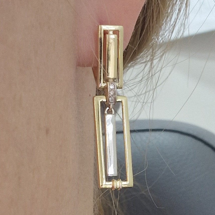 Серьги Deimantas 103383937 4,57гр 0,06ct. купить,NaN
