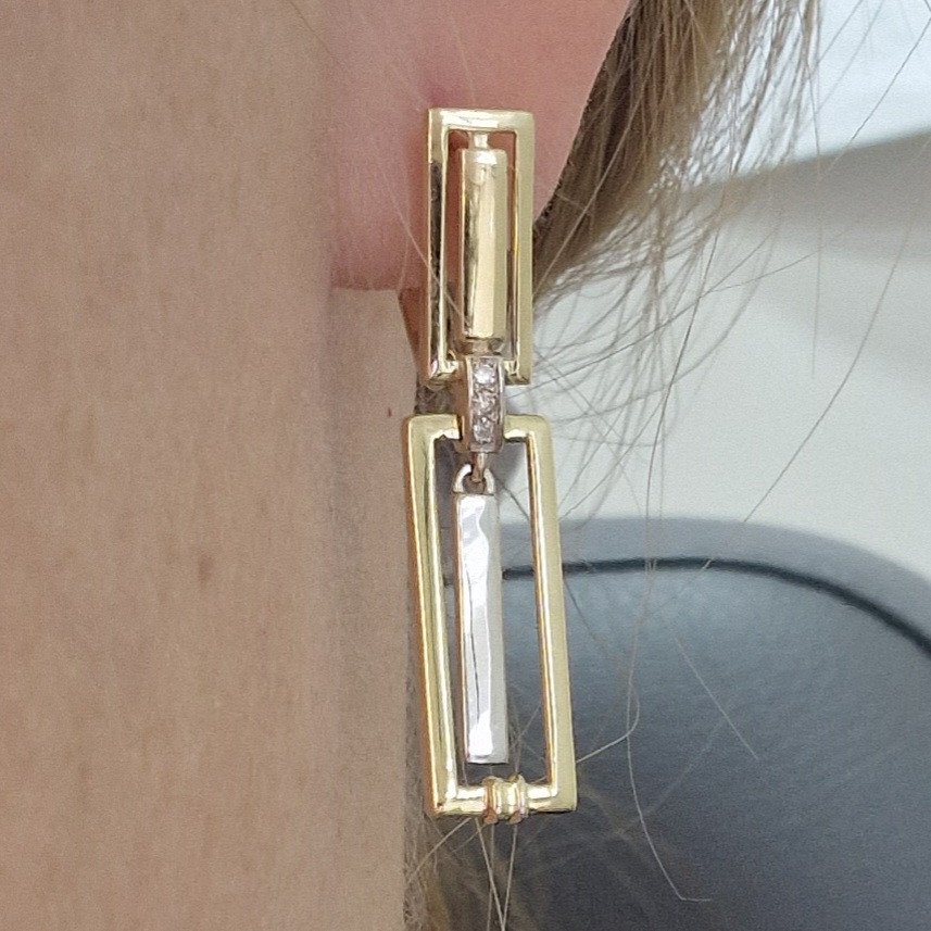 Серьги Deimantas 103383937 4,57гр 0,06ct. купить,NaN