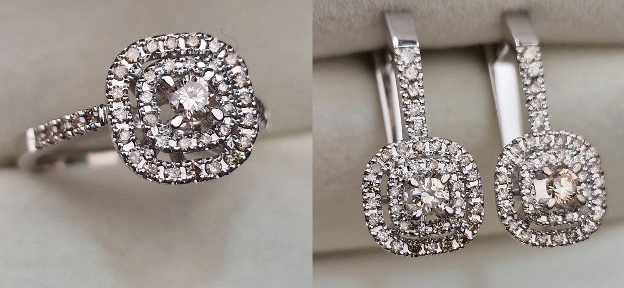 Комплект Deimantas 104828636 0,513ct 0,886ct. купить,NaN