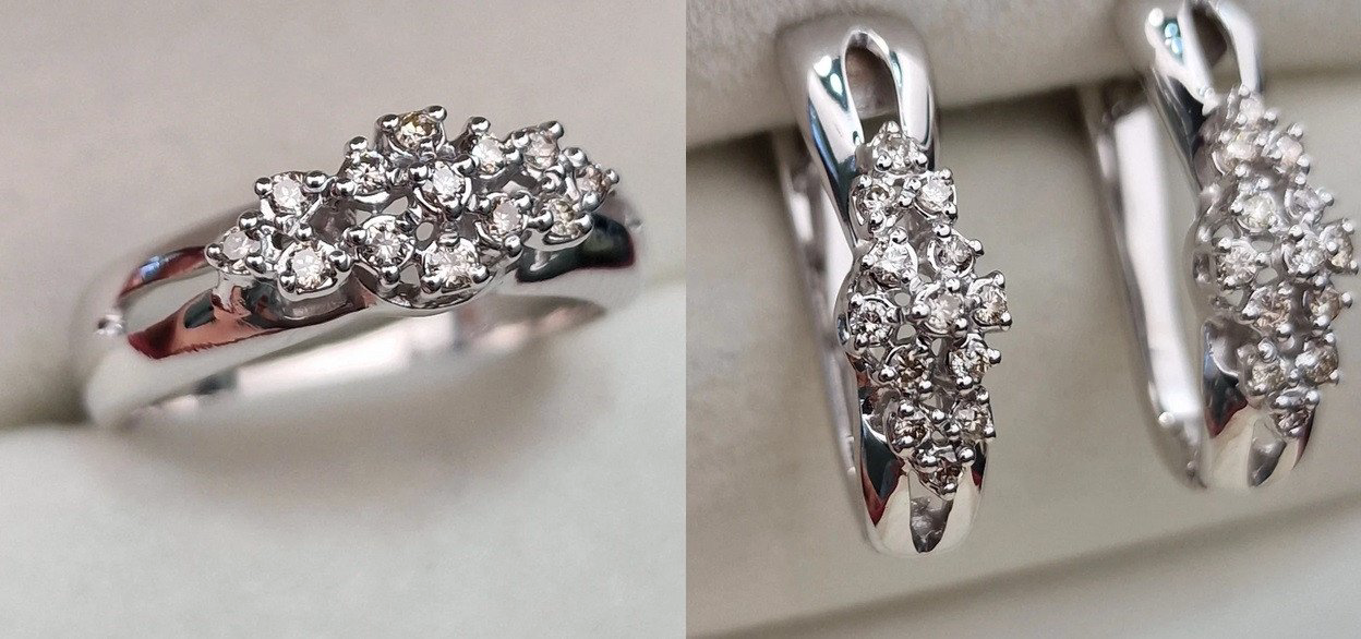 Комплект Deimantas 104828653 0,17ct 0,34ct. купить,NaN